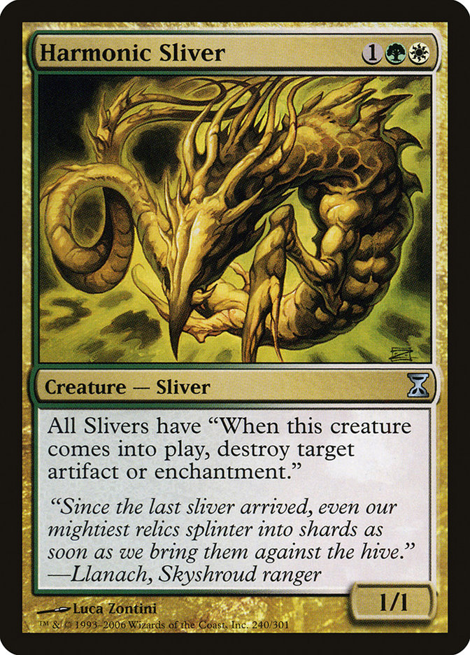 Harmonic Sliver [Time Spiral] MTG Single Magic: The Gathering    | Red Claw Gaming