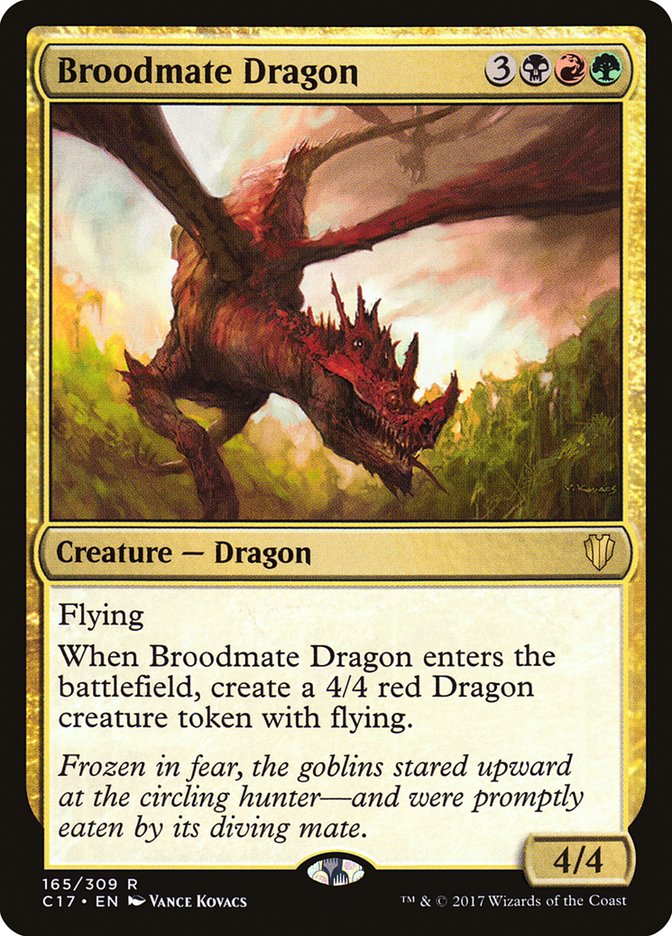 Broodmate Dragon [Commander 2017] MTG Single Magic: The Gathering    | Red Claw Gaming