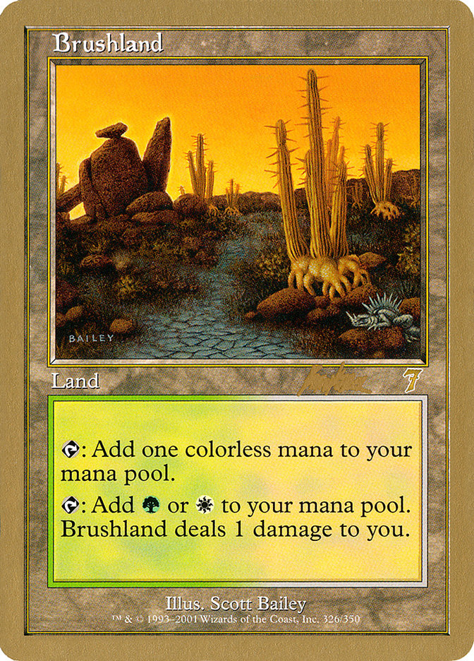 Brushland (Brian Kibler) [World Championship Decks 2002] MTG Single Magic: The Gathering    | Red Claw Gaming