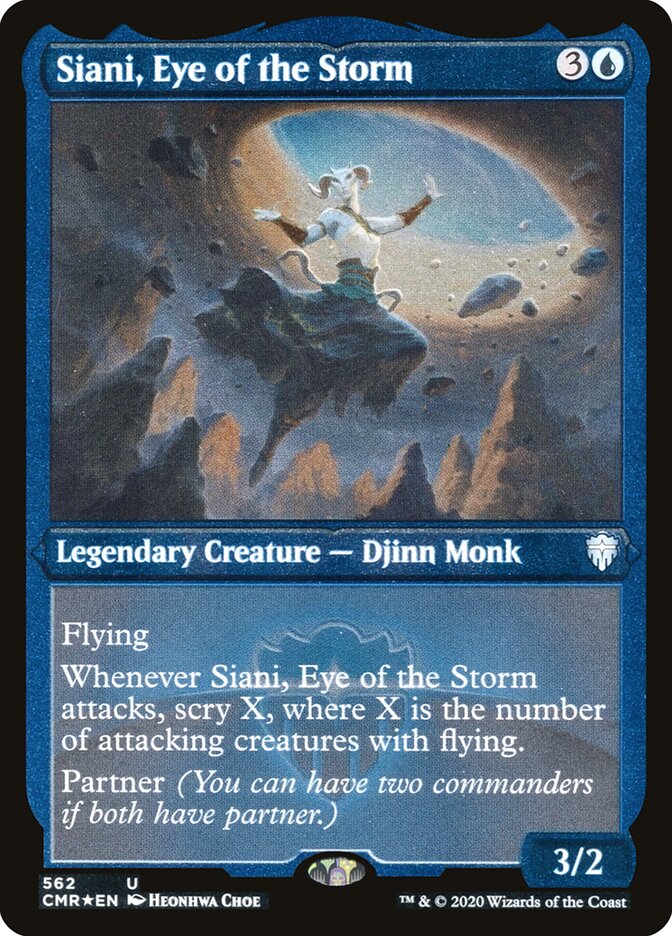 Siani, Eye of the Storm (Etched) [Commander Legends] MTG Single Magic: The Gathering    | Red Claw Gaming