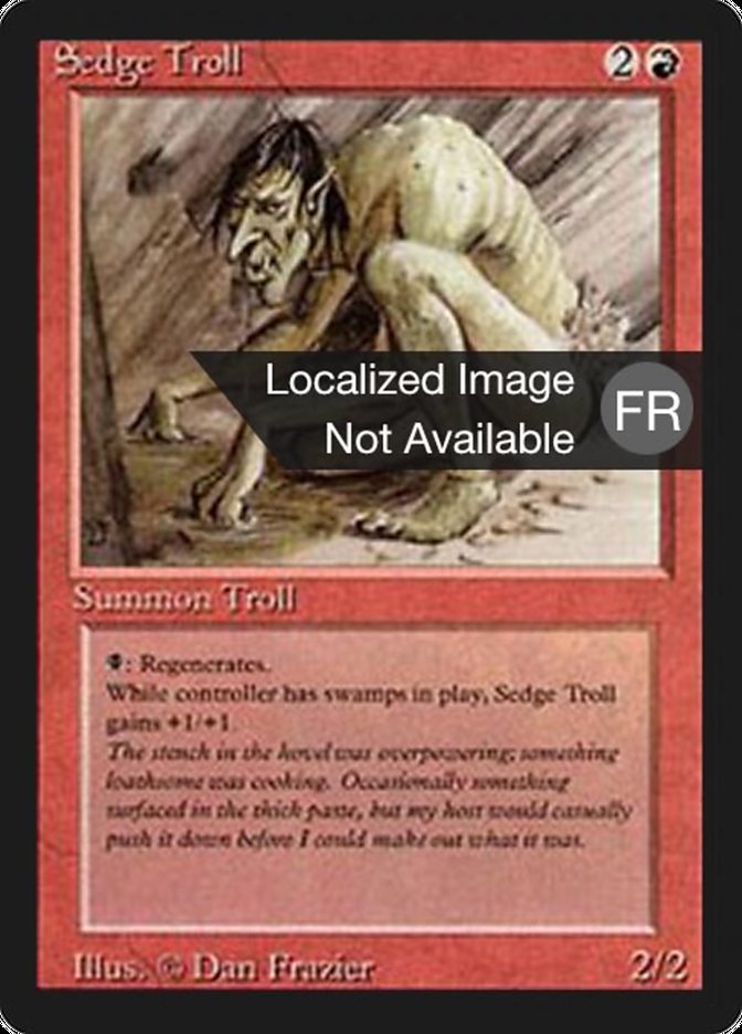 Sedge Troll [Foreign Black Border] MTG Single Magic: The Gathering    | Red Claw Gaming