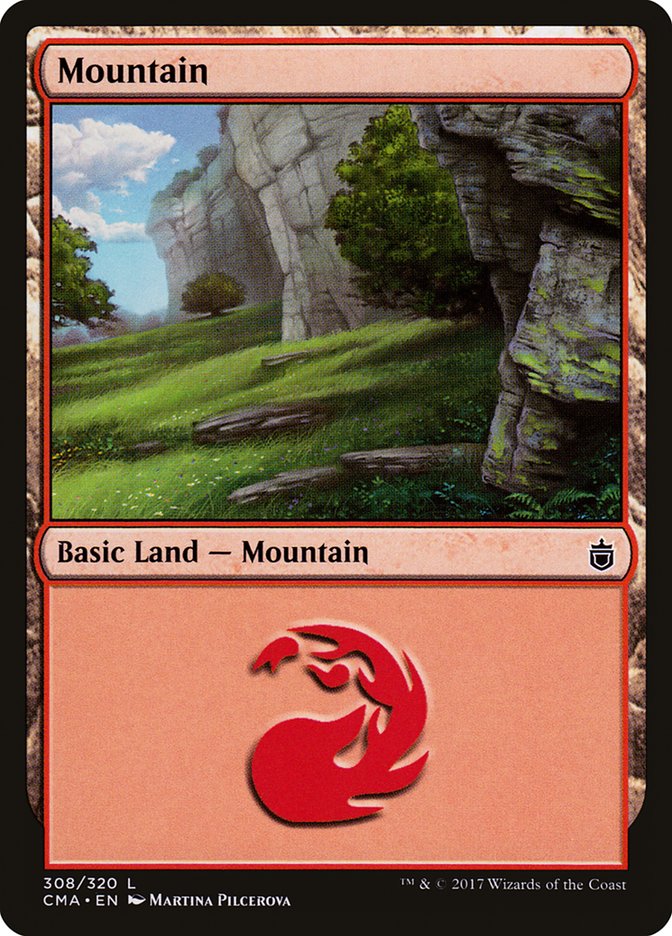 Mountain (308) [Commander Anthology] MTG Single Magic: The Gathering    | Red Claw Gaming