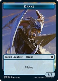 Drake // Insect Double-Sided Token [Zendikar Rising Tokens] MTG Single Magic: The Gathering    | Red Claw Gaming