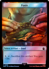 Alien Rhino // Food (0059) Double-Sided Token (Surge Foil) [Doctor Who Tokens] MTG Single Magic: The Gathering    | Red Claw Gaming