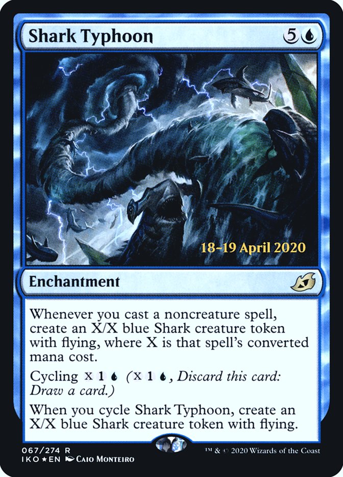 Shark Typhoon [Ikoria: Lair of Behemoths Prerelease Promos] MTG Single Magic: The Gathering    | Red Claw Gaming