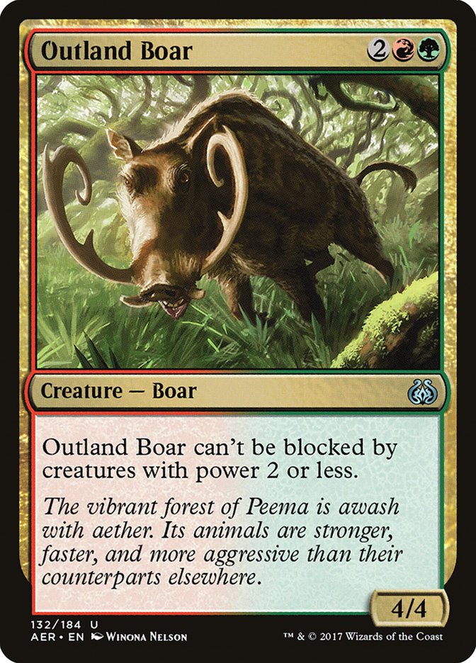 Outland Boar [Aether Revolt] MTG Single Magic: The Gathering    | Red Claw Gaming