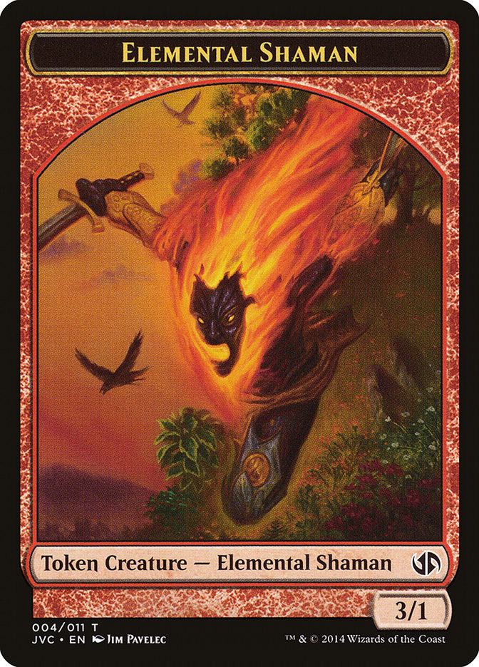 Elemental Shaman Token (Jace vs. Chandra) [Duel Decks Anthology Tokens] MTG Single Magic: The Gathering    | Red Claw Gaming