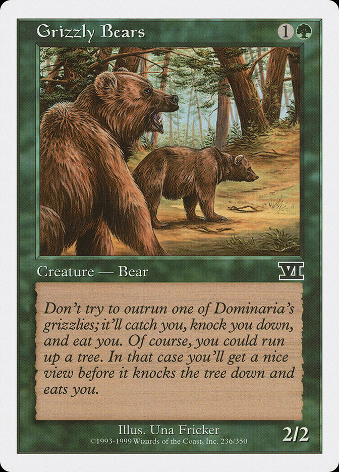 Grizzly Bears [Classic Sixth Edition] MTG Single Magic: The Gathering    | Red Claw Gaming