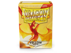 Dragon Shield Matte Sleeve - Yellow 100ct Dragon Shield Dragon Shield    | Red Claw Gaming