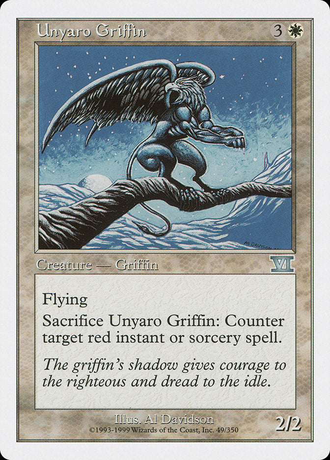 Unyaro Griffin [Classic Sixth Edition] MTG Single Magic: The Gathering    | Red Claw Gaming