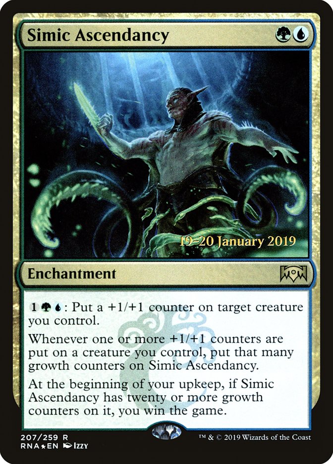 Simic Ascendancy [Ravnica Allegiance Prerelease Promos] MTG Single Magic: The Gathering    | Red Claw Gaming