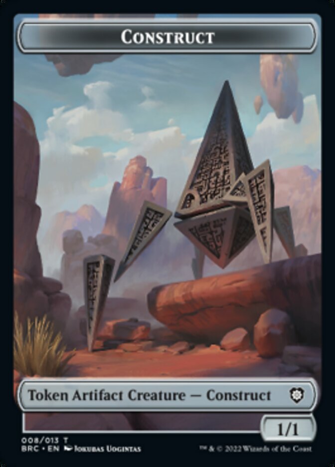 Construct (008) // Goat Double-Sided Token [The Brothers' War Commander Tokens] MTG Single Magic: The Gathering    | Red Claw Gaming