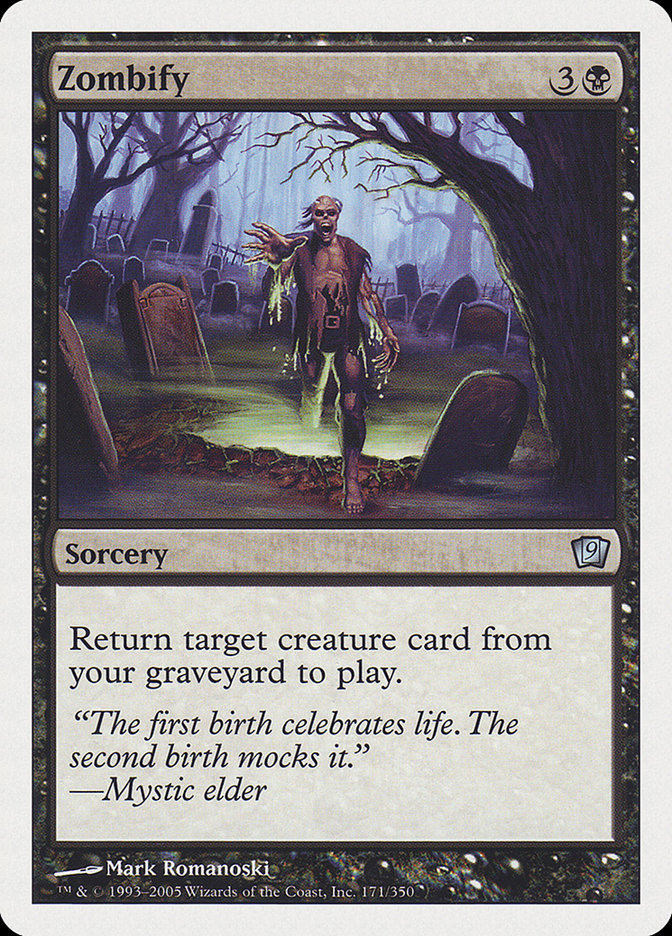 Zombify [Ninth Edition] MTG Single Magic: The Gathering    | Red Claw Gaming