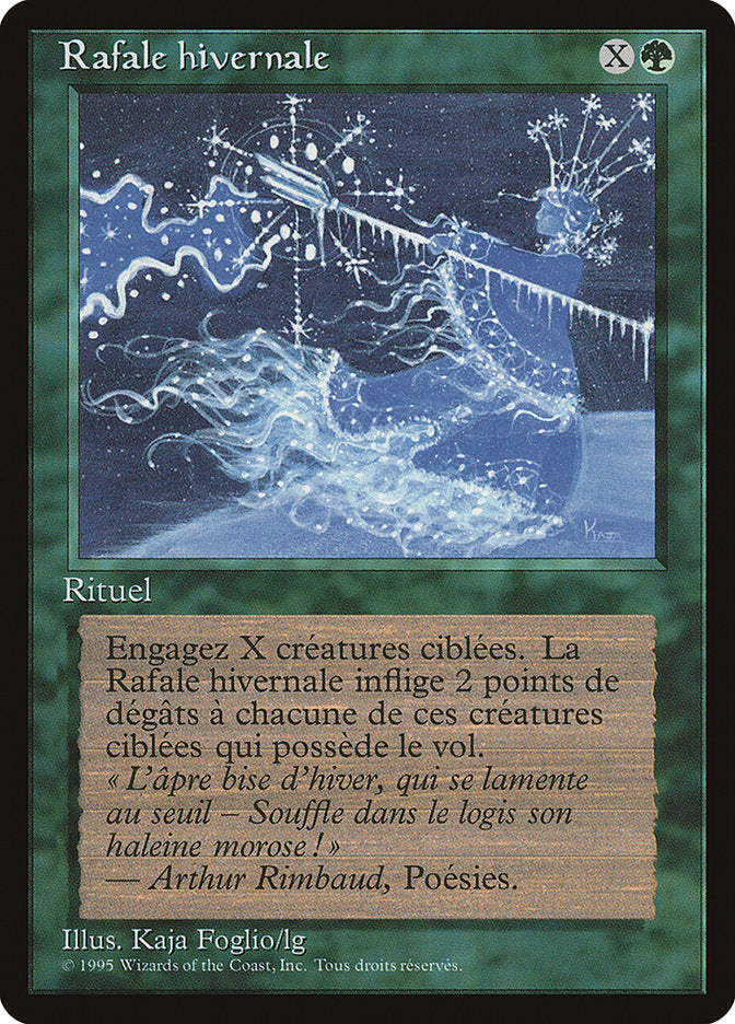 Winter Blast (French) - "Rafale hivernale" [Renaissance] MTG Single Magic: The Gathering    | Red Claw Gaming