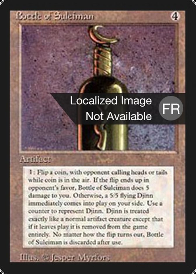 Bottle of Suleiman [Foreign Black Border] MTG Single Magic: The Gathering    | Red Claw Gaming