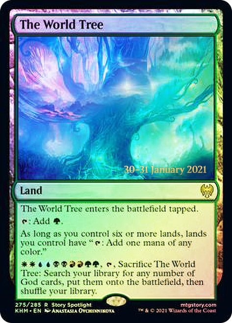 The World Tree [Kaldheim Prerelease Promos] MTG Single Magic: The Gathering    | Red Claw Gaming