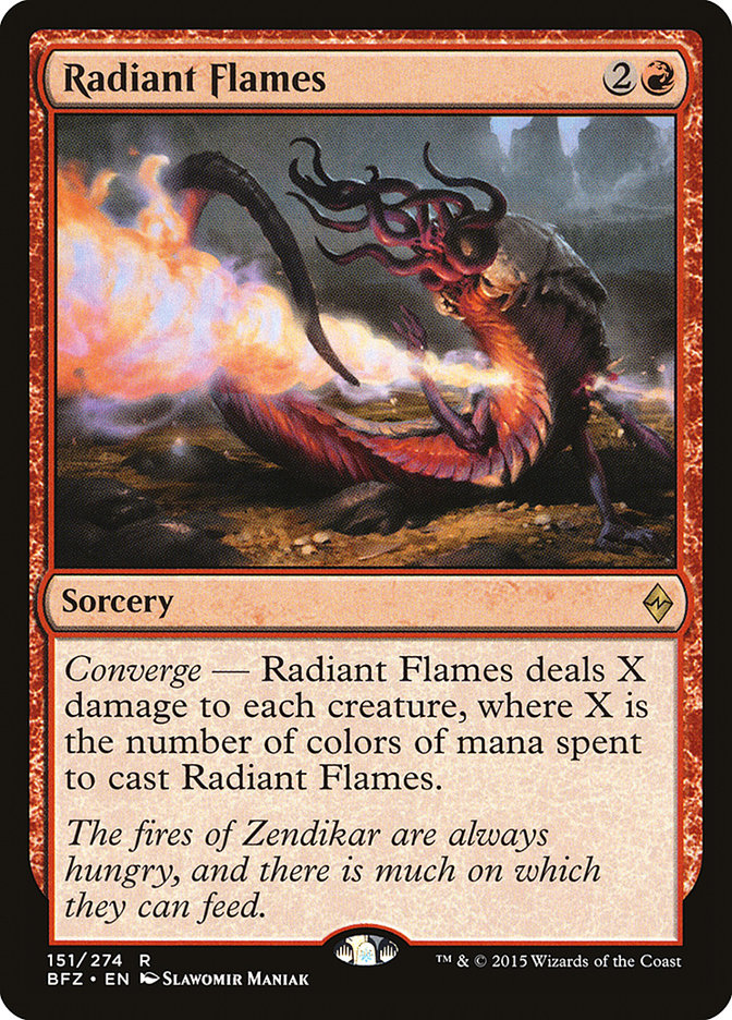 Radiant Flames [Battle for Zendikar] MTG Single Magic: The Gathering    | Red Claw Gaming