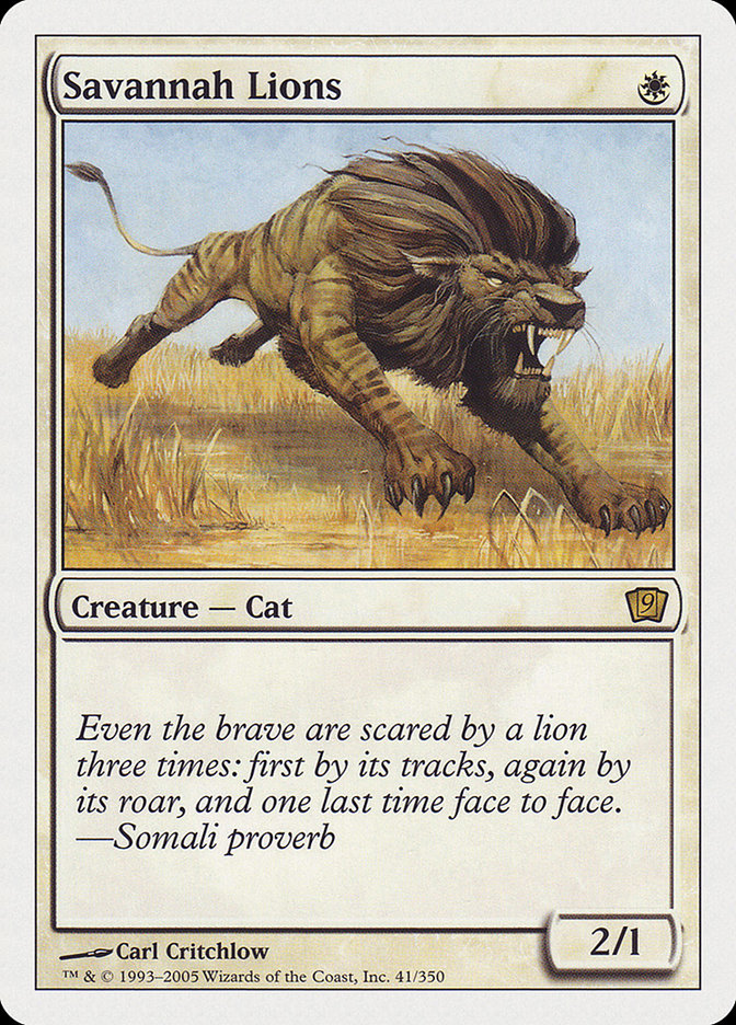 Savannah Lions [Ninth Edition] MTG Single Magic: The Gathering    | Red Claw Gaming