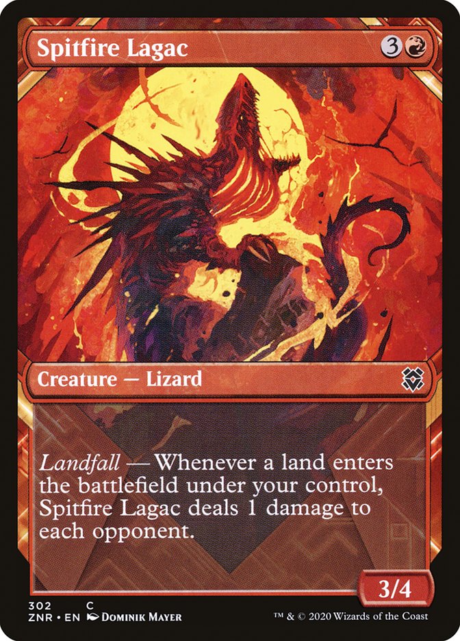 Spitfire Lagac (Showcase) [Zendikar Rising] MTG Single Magic: The Gathering    | Red Claw Gaming