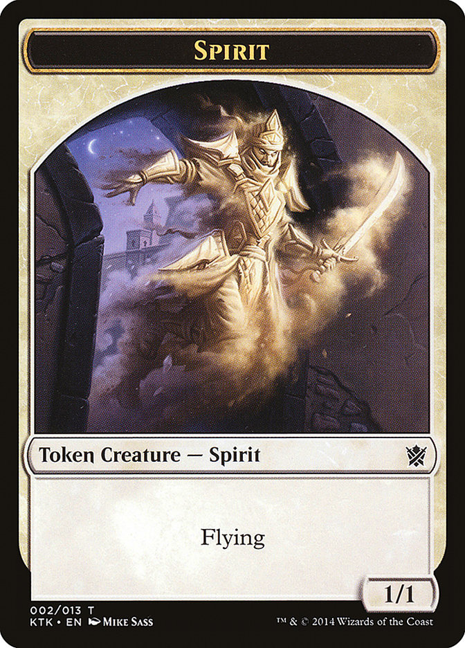 Spirit Token [Khans of Tarkir Tokens] MTG Single Magic: The Gathering    | Red Claw Gaming