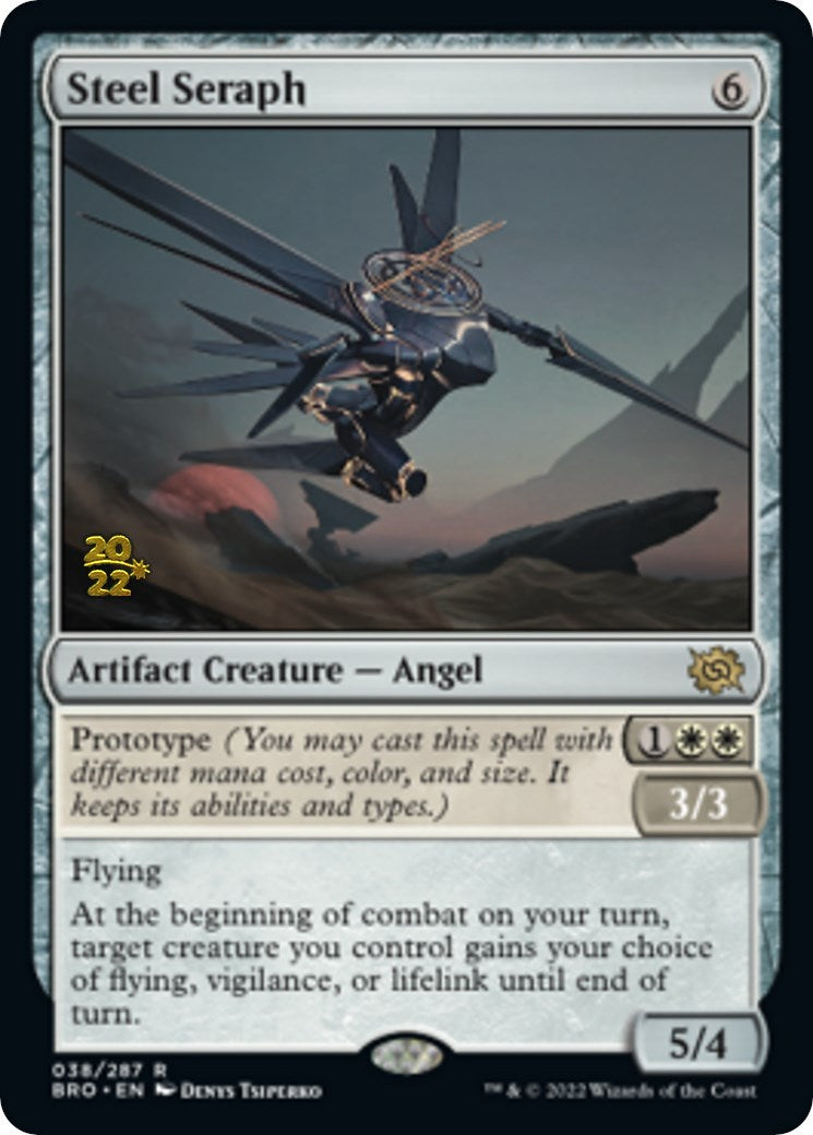 Steel Seraph [The Brothers' War Prerelease Promos] MTG Single Magic: The Gathering    | Red Claw Gaming