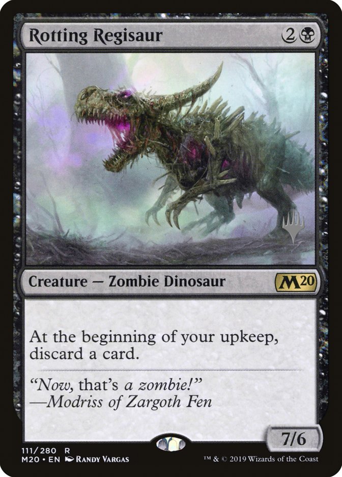 Rotting Regisaur (Promo Pack) [Core Set 2020 Promos] MTG Single Magic: The Gathering    | Red Claw Gaming