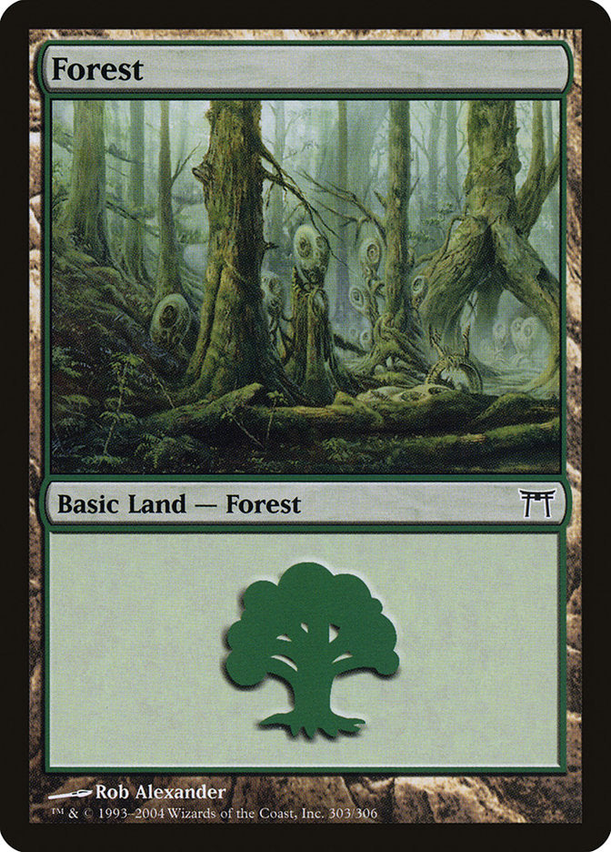 Forest (303) [Champions of Kamigawa] MTG Single Magic: The Gathering    | Red Claw Gaming