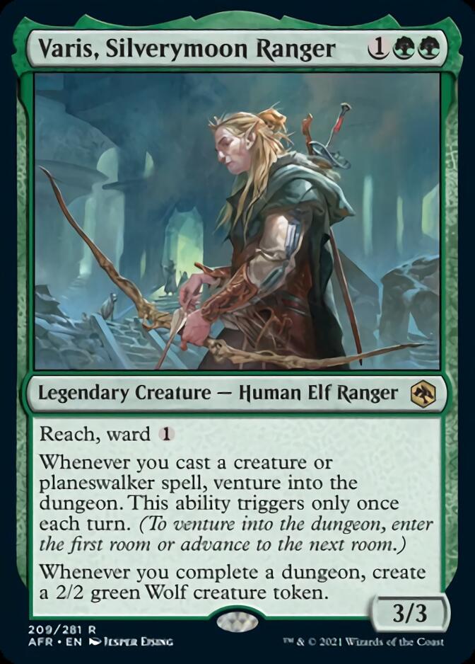 Varis, Silverymoon Ranger [Dungeons & Dragons: Adventures in the Forgotten Realms] MTG Single Magic: The Gathering    | Red Claw Gaming