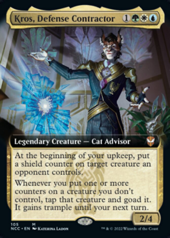 Kros, Defense Contractor (Extended Art) [Streets of New Capenna Commander] MTG Single Magic: The Gathering    | Red Claw Gaming