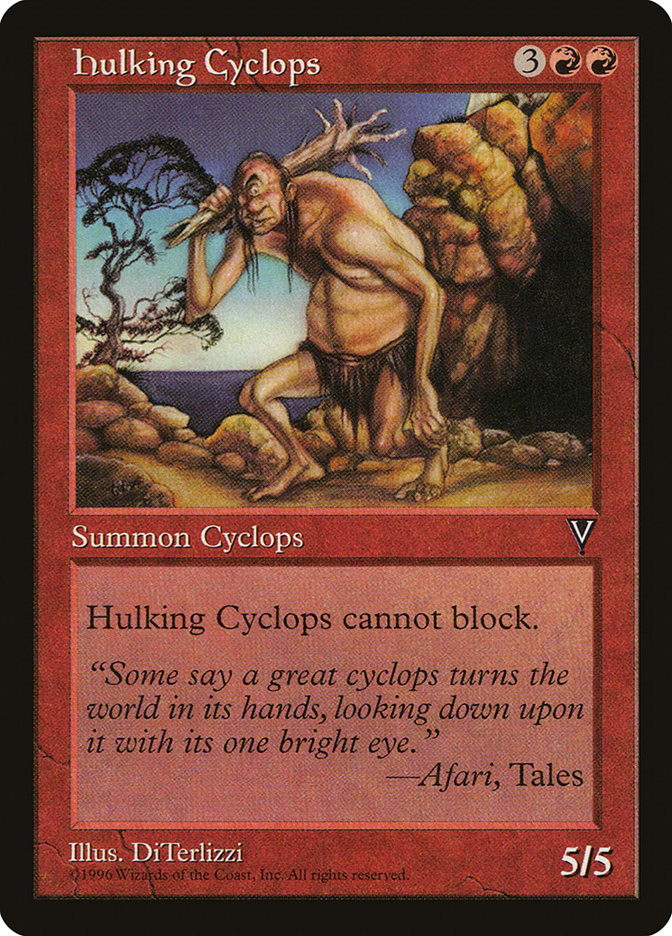 Hulking Cyclops [Visions] MTG Single Magic: The Gathering    | Red Claw Gaming