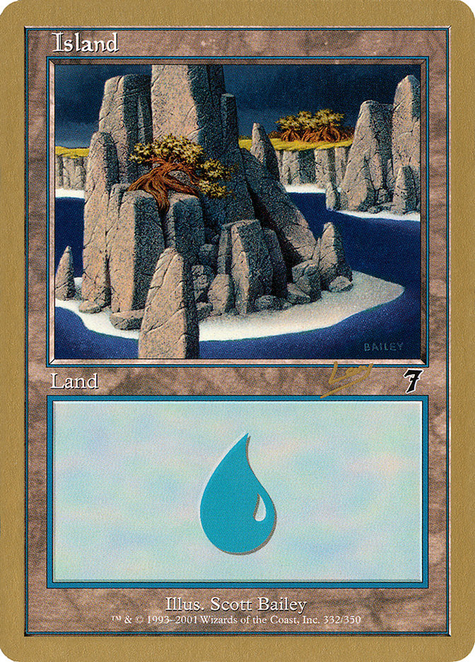 Island (rl332) (Raphael Levy) [World Championship Decks 2002] MTG Single Magic: The Gathering    | Red Claw Gaming