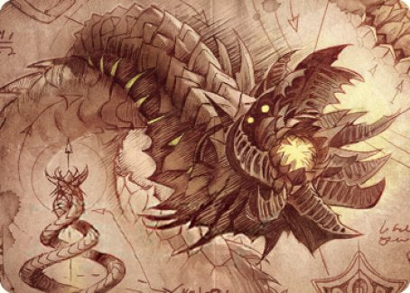 Wurmcoil Engine Art Card [The Brothers' War Art Series] MTG Single Magic: The Gathering    | Red Claw Gaming