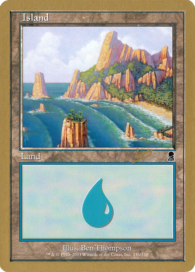 Island (rl336a) (Raphael Levy) [World Championship Decks 2002] MTG Single Magic: The Gathering    | Red Claw Gaming