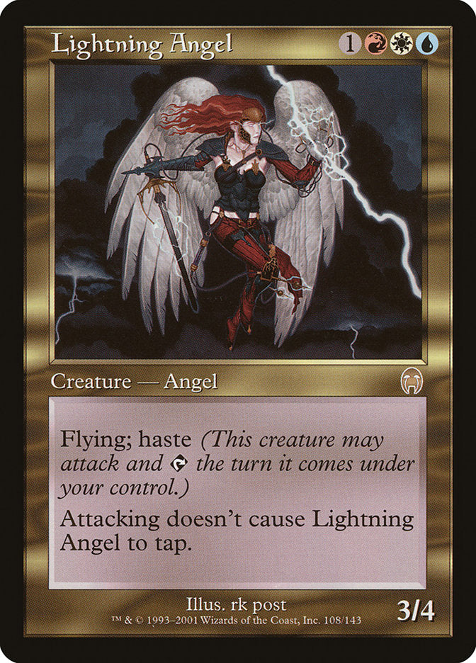 Lightning Angel [Apocalypse] MTG Single Magic: The Gathering    | Red Claw Gaming