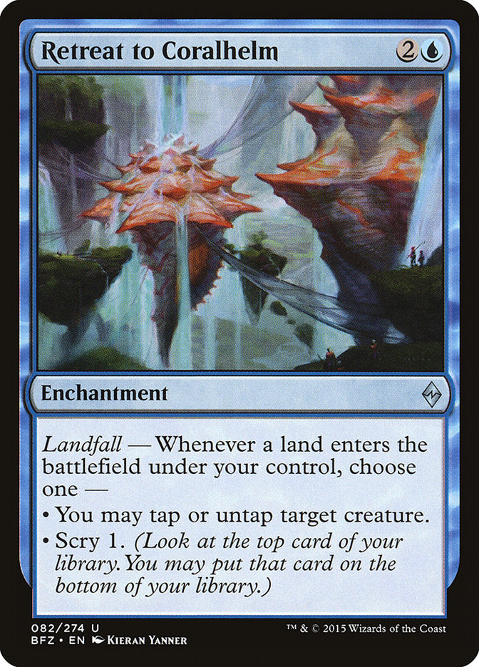 Retreat to Coralhelm [Battle for Zendikar] MTG Single Magic: The Gathering    | Red Claw Gaming