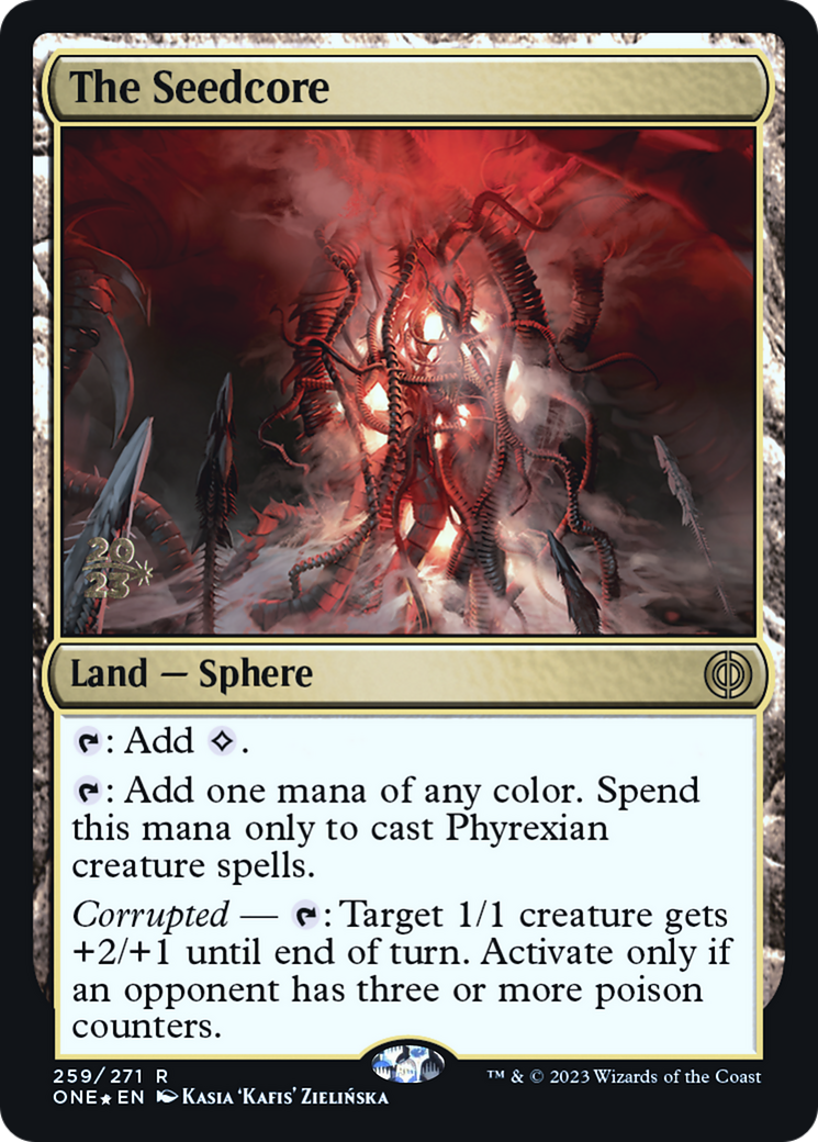 The Seedcore [Phyrexia: All Will Be One Prerelease Promos] MTG Single Magic: The Gathering    | Red Claw Gaming