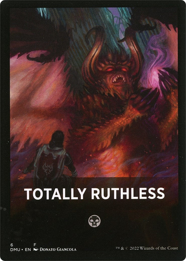 Totally Ruthless Theme Card [Dominaria United Tokens] MTG Single Magic: The Gathering    | Red Claw Gaming