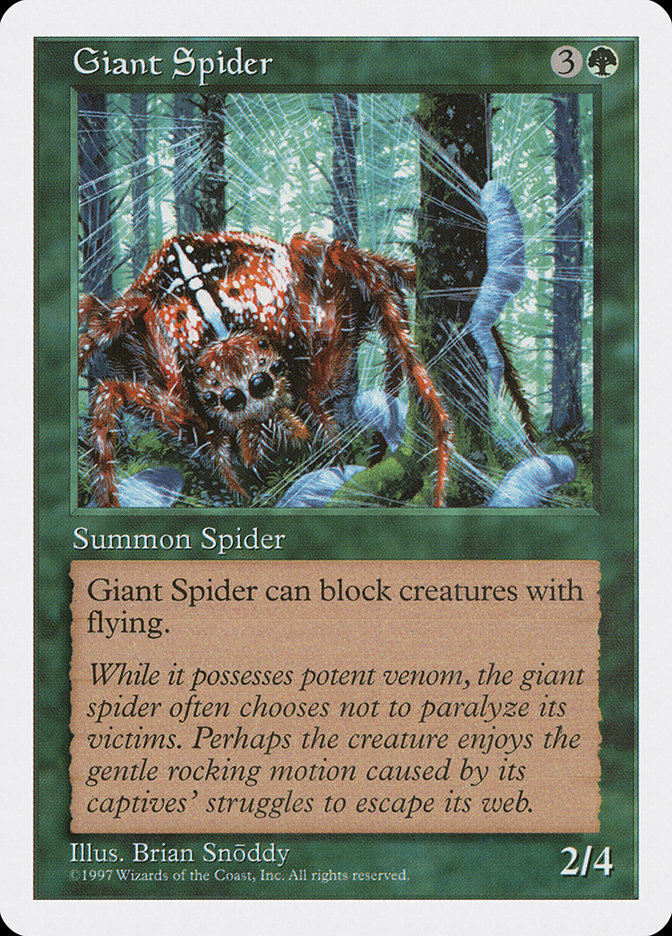 Giant Spider [Fifth Edition] MTG Single Magic: The Gathering    | Red Claw Gaming