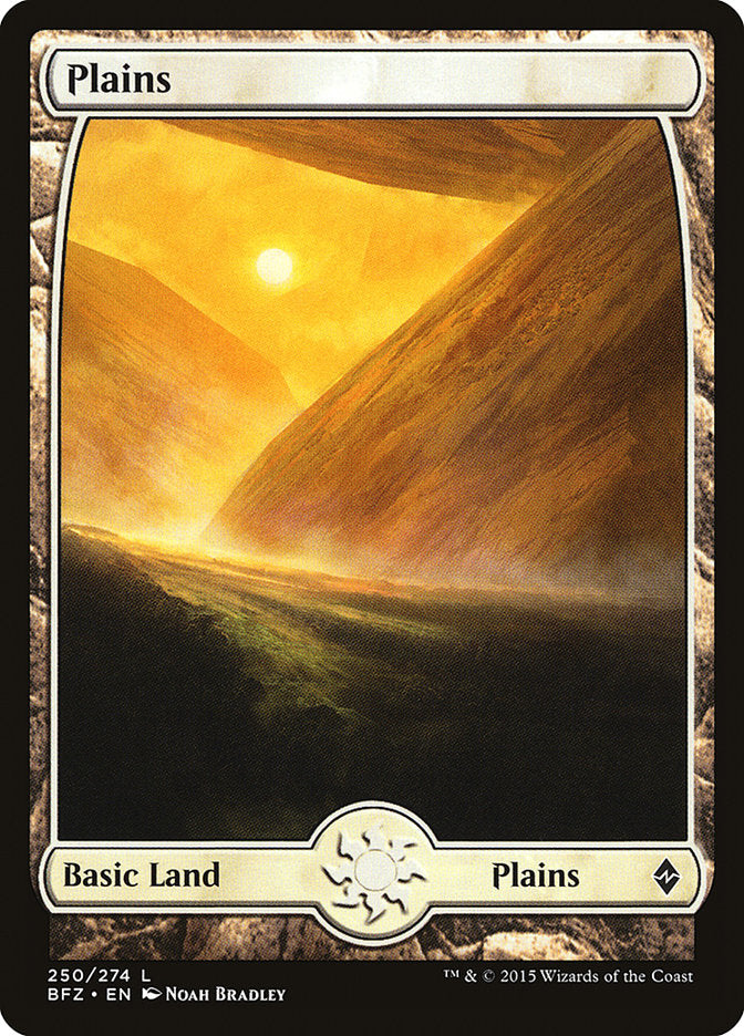 Plains (250) (Full Art) [Battle for Zendikar] MTG Single Magic: The Gathering    | Red Claw Gaming