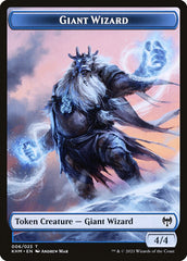 Dwarf Berserker // Giant Wizard Double-Sided Token [Kaldheim Tokens] MTG Single Magic: The Gathering    | Red Claw Gaming