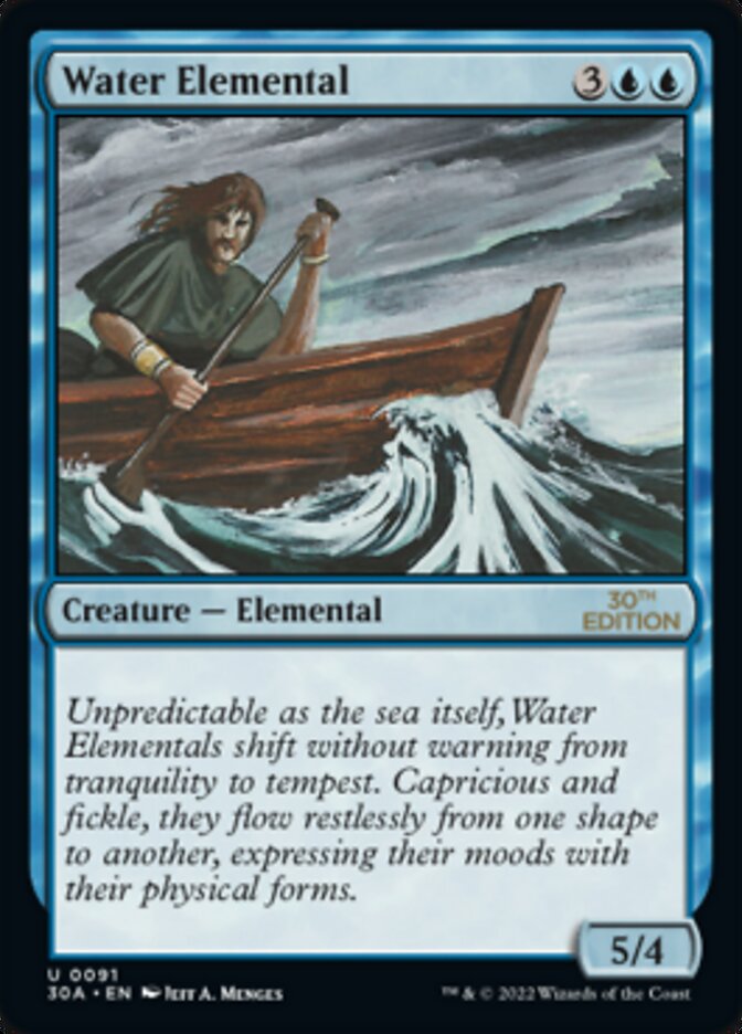 Water Elemental [30th Anniversary Edition] MTG Single Magic: The Gathering    | Red Claw Gaming