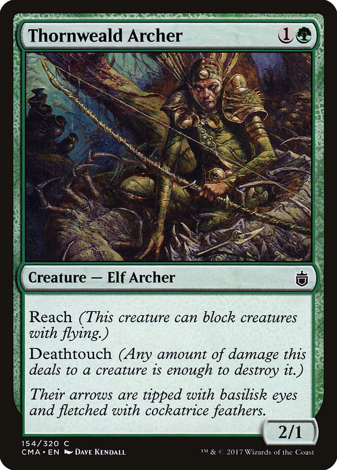 Thornweald Archer [Commander Anthology] MTG Single Magic: The Gathering    | Red Claw Gaming