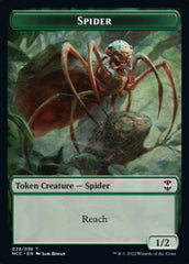 Treefolk // Spider Double-Sided Token [Streets of New Capenna Commander Tokens] MTG Single Magic: The Gathering    | Red Claw Gaming