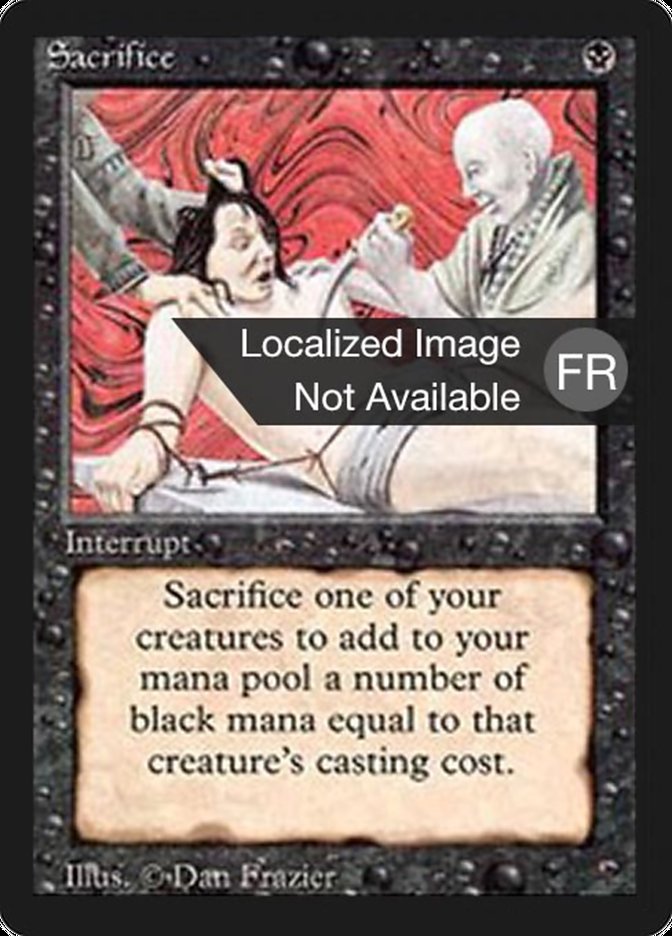 Sacrifice [Foreign Black Border] MTG Single Magic: The Gathering    | Red Claw Gaming