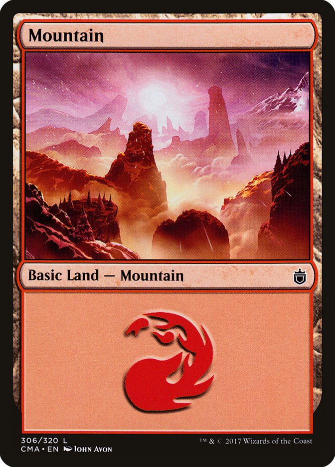 Mountain (306) [Commander Anthology] MTG Single Magic: The Gathering    | Red Claw Gaming