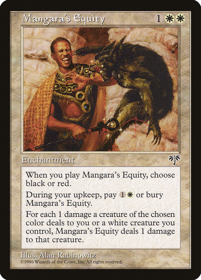 Mangara's Equity [Mirage] MTG Single Magic: The Gathering    | Red Claw Gaming