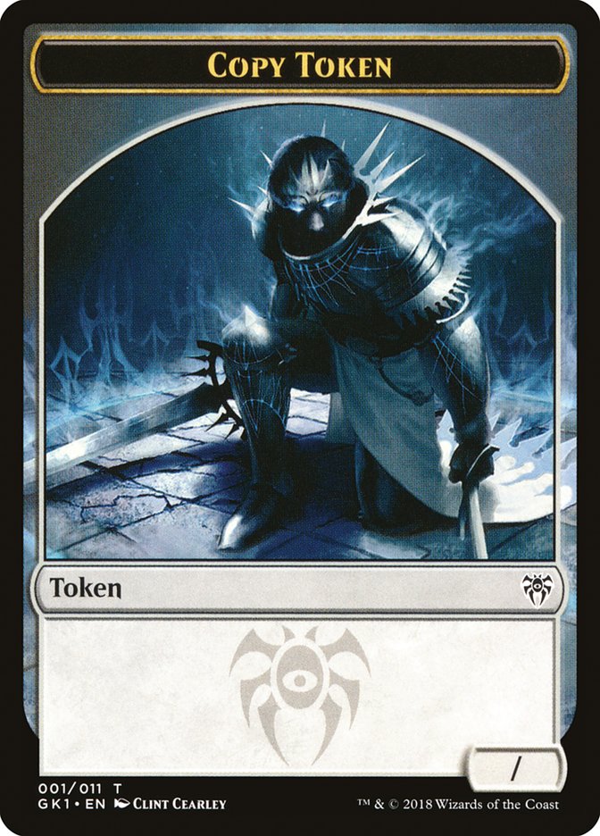 Copy // Horror Double-Sided Token [Guilds of Ravnica Guild Kit Tokens] MTG Single Magic: The Gathering    | Red Claw Gaming
