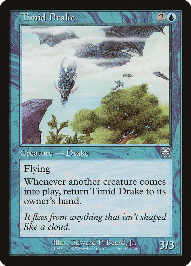 Timid Drake [Mercadian Masques] MTG Single Magic: The Gathering    | Red Claw Gaming