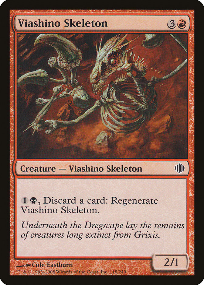 Viashino Skeleton [Shards of Alara] MTG Single Magic: The Gathering    | Red Claw Gaming