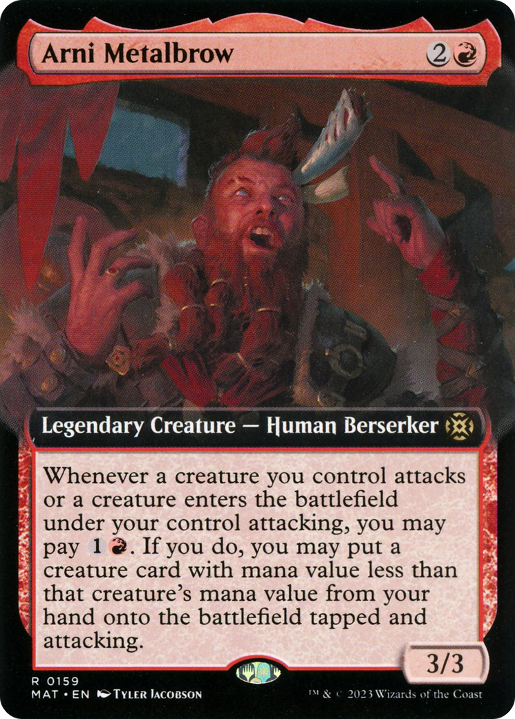 Arni Metalbrow (Extended Art) [March of the Machine: The Aftermath] MTG Single Magic: The Gathering    | Red Claw Gaming